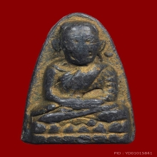 หลวงปู่ทวดเนื้อตะกั่วฝังเขี้ยวหมาป่า หลวงพ่อดำ วัดกุฏี สร้าง