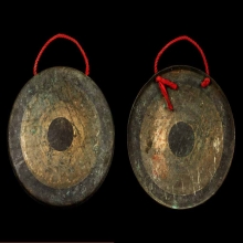 ฆ้องเนื้อทองเหลืองโบราณ ขนาดใหญ่ ขนาด 14.5*14.5 นิ้ว