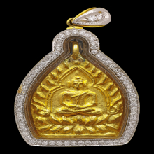 เหรียญหล่อเจ้าสัว 3 กรรมการวัดกลางบางแก้ว เนื้อทองคำ