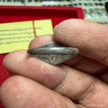 แหวนเงินลงถมหลวงงพ่อเดิม วัดหนองโพ 