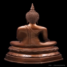 พระบูชาหลวงพ่อสุโขทัย9นิ้ว วัดท่าเกษม ก้นฝังแผ่นยันต์สภาพสวย