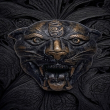 กระโหลกเสือแม่ลูกอ่อน เนื้อสัตตะโลหะ หลวงพ่อชำนาญ