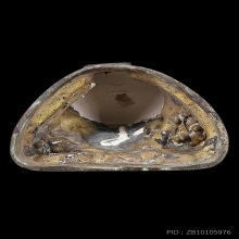 พระบูชา5นิ้ว หลวงปู่แหวน เนื้อทองเหลืองรมดำ ปี2522สภาพสวยมาก