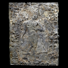 พระลีลาข้างซุ้มแจกัน กรุวัดราชบูรณะ จ.อยุธยา 