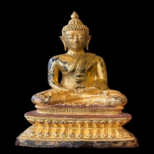 พระบูชายุคสมัย รัตนะ แบบจีวรเรียบ 