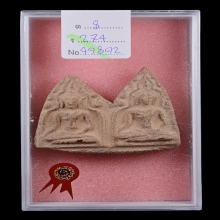 พระขุนแผนพลายคู่ พิมพ์หน้าฤาษี สวยแชมป์