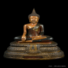 พระบูชาหลวงพ่อทอง วัดเขาตะเครา ปี 2528 (7นิ้ว) 3 กษัตริย์