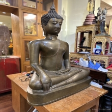 พระบูชาศิลปสมัยเชียงแสน สิงห์สาม ปางมารวิชัย หน้าตัก 26 นิ้ว