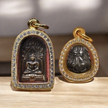 เหรียญรุ่นแรก +ปิดตาเกลอเดี่ยว หลวงพ่อทา พะเนียงแตก