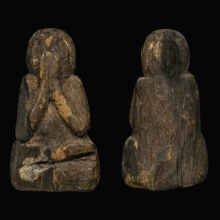 พระปิดตาไม้โพธิ์แกะหลวงปู่บุญ วัดกลางบางแก้ว