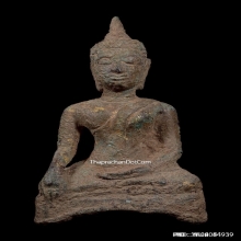 พระพุทธรูปนั่งปางมารวิชัย สมัยอยุธยา (สามขา) เนื้อสำริด