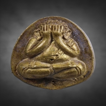 พระปิดตาสมปรารถนา หลวงปู่หมุน เนื้อทองผสมฉนวนพระบูชา ปี43