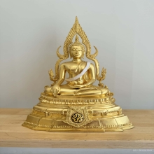 พระพุทธชินราช(จำลอง) ภ.ป.ร. 84 พรรษา 9 นิ้ว ครบกล่อง