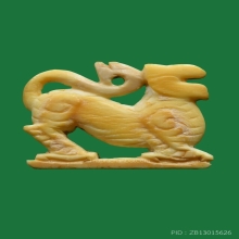 สิงห์งาแกะสามขวัญปากเจาะ หลวงพ่อเดิม วัดหนองโพ มีจาน