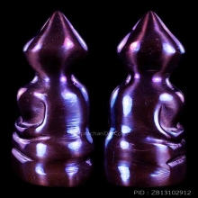 พญาเหล็กไหลพ่อหวล วัดพุทไธศวรรย์ ผิว 3 สี สูง 3.5 ซ.ม.