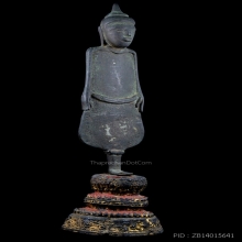 พระยอดธง ปางประทับยืนเปิดโลก ทิ้งดิ่ง สำริด นครศรีธรรมราช