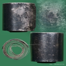 ตะกรุดหัวใจโลกธาตุ เนื้อเงิน เก่าโบราณ