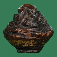 พระปิดตาไม้แกะ หลวงปู่เอี่ยม วัดหนัง ไม้โพธิ์แกะเก่า100ปี  