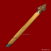 คฑาพรหมคุณ(ครูหวาย)หลวงปู่หงษ์ ปี42 รุ่นแรกหายาก+บัตรเซอร์