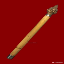 คฑาพรหมคุณ(ครูหวาย)หลวงปู่หงษ์ ปี42 รุ่นแรกหายาก+บัตรเซอร์