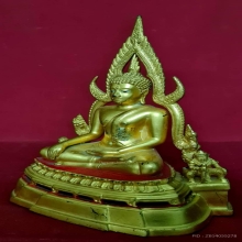 พระบูชาหลวงพ่อชินราช 5 นิ้ว ปี 2516 ลงรักปิดทอง