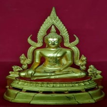 พระบูชาหลวงพ่อชินราช 5 นิ้ว ปี 2516 ลงรักปิดทอง