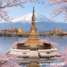 พระมหาเจดีย์จุฬามณี สมัยรัตนโกสินทร์ สวยเดิม ขนาดใหญ่
