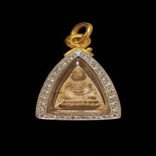 พระพุทโธน้อย หลังยันต์พุทโธ พิมพ์เล็ก แม่ชีบุญเรือน ปี 2494