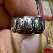 แหวนมงคล๙ วัดราชบพิตร เนื้อเงิน 2513 วงใหญ่เดิมๆ