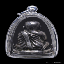 รูปหล่อ หลวงพ่อเงิน รุ่นช้างคู่ เนื้อเงิน ปี26