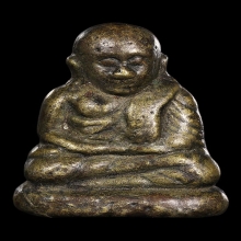 รูปหล่อหลวงพ่อเงิน รุ่นปืนแตก ปี28พิมพ์เศียรบาตร เนื้อจัดมาก