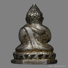 พระชัยวัฒน์พิมพ์ฐานหกเหลี่ยมเนื้อเงิน พระพุฒาจารย์มา