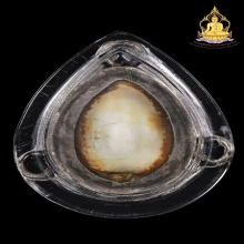 เบี้ยแก้หลวงพ่อนุ่ม ปี2470 ลูกเล็กมีจารเลี่ยมเดิม สภาพสวยมาก