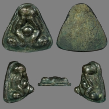 พระปิดตาเมฆสิทธิ์ หลวงพ่อทับ วัดอนงคาราม พิมพ์ชะลูดไม่แต่ง