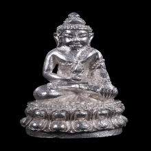 พระกริ่งเพชรกลับ เนื้อเงิน อาจารย์ทอง วัดสำเภาเชย ปี 2537