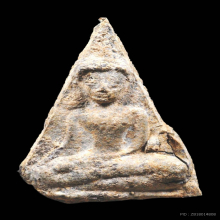 พระนางมารวิชัย เนื้อชินเงิน กรุเขาพนมเพลิง จ.สุโขทัย