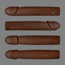 >>>..,ปลัดขิกหลวงพ่อตี๋ วัดหูช้าง ไม้ละมุดสีดา สวยเดิม