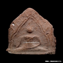 พระขุนแผนหลวงพ่อพ่วง วัดกก เนื้อดิน พิมพ์ซุ้มเรือนแก้วปี2473