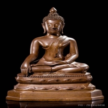 พระพุทธรูปรัชกาล เกศบัวตูม เนื้อแดงหล่อหนา บัวเด้ง