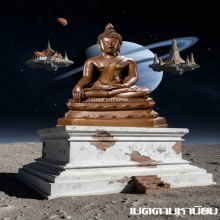 พระพุทธรูปรัชกาล เกศบัวตูม เนื้อแดงหล่อหนา บัวเด้ง