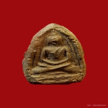 พระกรุวัดท้ายตลาด กรุเก่า พิมพ์สมาธิข้างเส้น