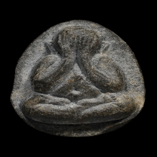 พระปิดตาหลังยันต์หลวงปู่โต๊ะ(จัมโบ้ 2) เนื้อผงใบลาน พ.ศ.2521