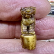 เสือปู่ยิ้ม เขี้ยวหมูตันลงจารย์ ยุดเก่ามาก เข้มจัดหายากสุดๆ