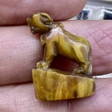 เสือปู่ยิ้ม เขี้ยวหมูตันลงจารย์ ยุดเก่ามาก เข้มจัดหายากสุดๆ