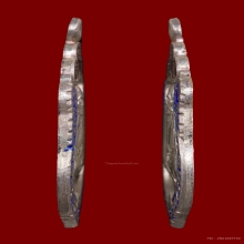 เหรียญเสมาเนื้อเงิน ตอก1โค้ด หลวงปู่หมุน ปี2543