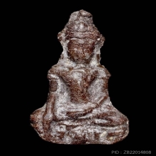 พระเทริดขนนก เนื้อตะกั่วสนิมแดง กรุวัดพระศรีฯ จ.ลพบุรี