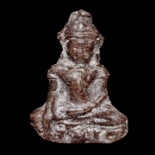 พระเทริดขนนก เนื้อตะกั่วสนิมแดง กรุวัดพระศรีฯ จ.ลพบุรี