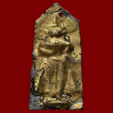 พระกรุวัดกลางตลาดพลู พิมพ์ยืนประทานพร เนื้อชินตะกั่ว กรุงเทพ