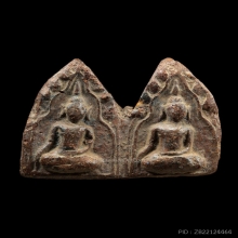 พระขุนแผนพลายคู่ กรุวัดบ้านกร่าง พิมพ์เทวดา ติดหน้าติดตา 