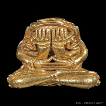 พระปิดตามหาอุตม์หลวงพ่อเกษม เขมโก เนื้อทองคำ